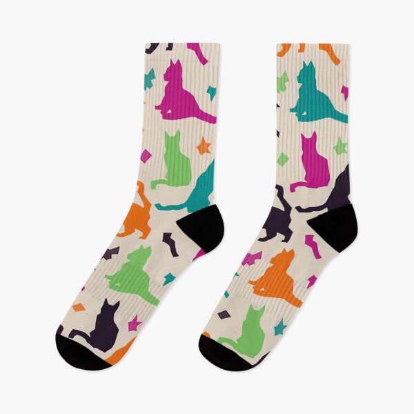 Item preview, Dark Colors Matisse Cats designed and sold by Carolina Diaz.