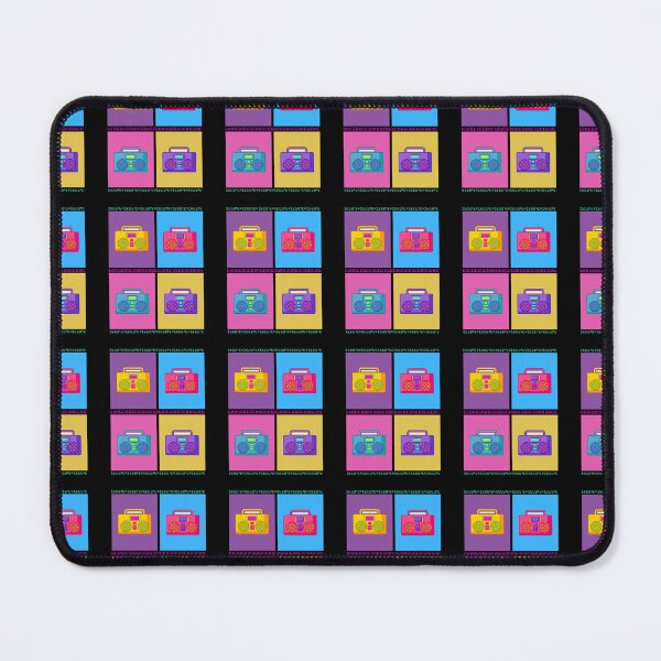 Item preview, Boom box, retro music fan, 1980's vintage vibe, hip hop, rap, 80's palette, dance, new wave, hair metal, MTV designed and sold by allycat57.