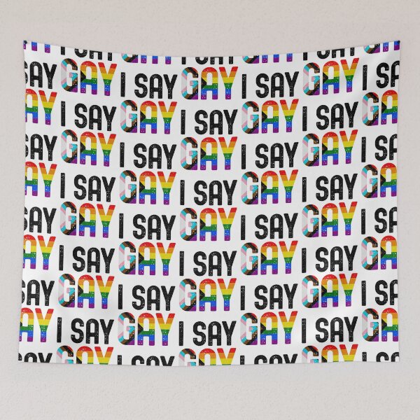Item preview, I Say Gay - LGBTQIA+ Flag - Trans Rights Movement designed and sold by GodsFlagFandom.