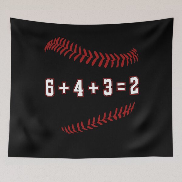 Item preview, Double play 6+4+3=2 Baseball Math Double Play Funny Baseball Player Gift designed and sold by ARTZ84.