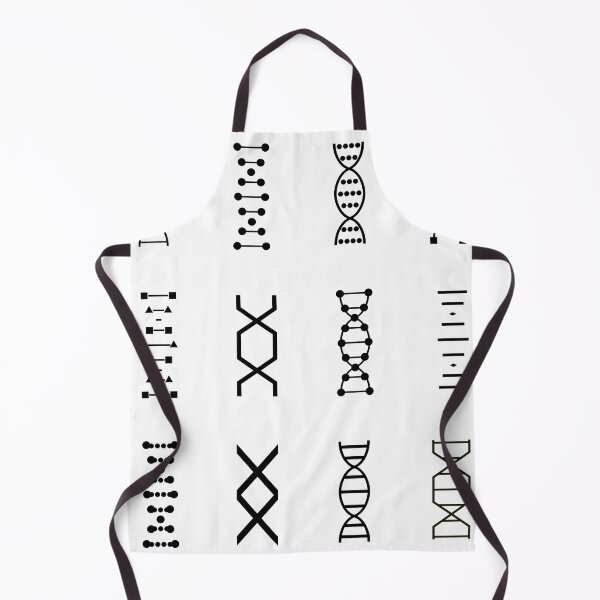 Item preview, DNA genetics stem biology pattern set black and white designed and sold by indiVisibl.