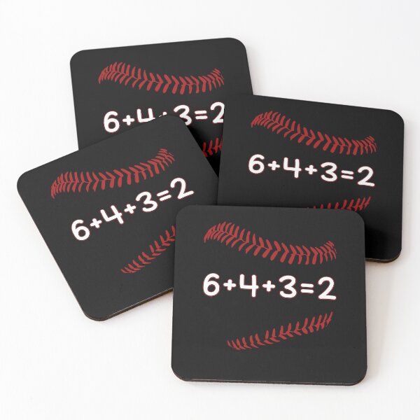 Item preview, Double play 6+4+3=2 Baseball Math Double Play Funny Baseball Player Gift designed and sold by ARTZ84.