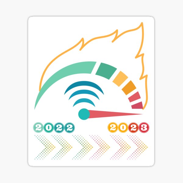 "2023 Odometer" Sticker for Sale by Perceptible Redbubble