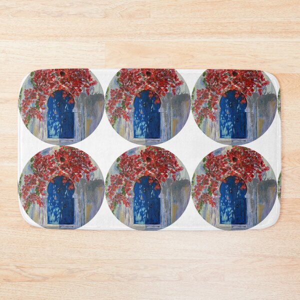 Item preview, Blue Door and Bougainvillea Flowers designed and sold by Arteaventura.