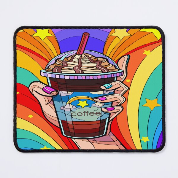 Item preview, Coffee Lover Rainbow Stars Frappe designed and sold by Catalina2202.
