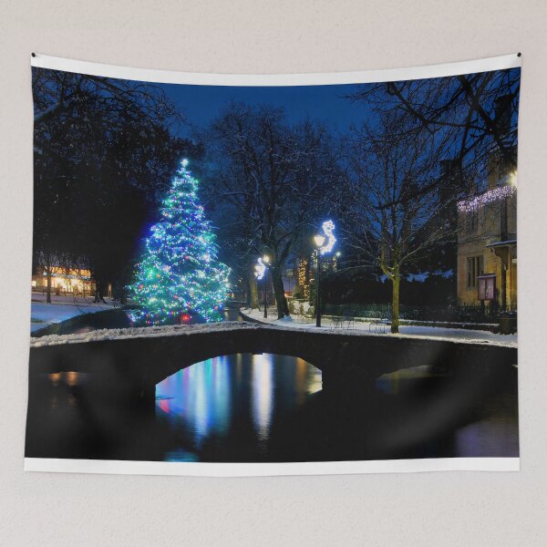 Item preview, Bourton on the Water Christmas Tree Cotswolds designed and sold by AndyEvansPhotos.