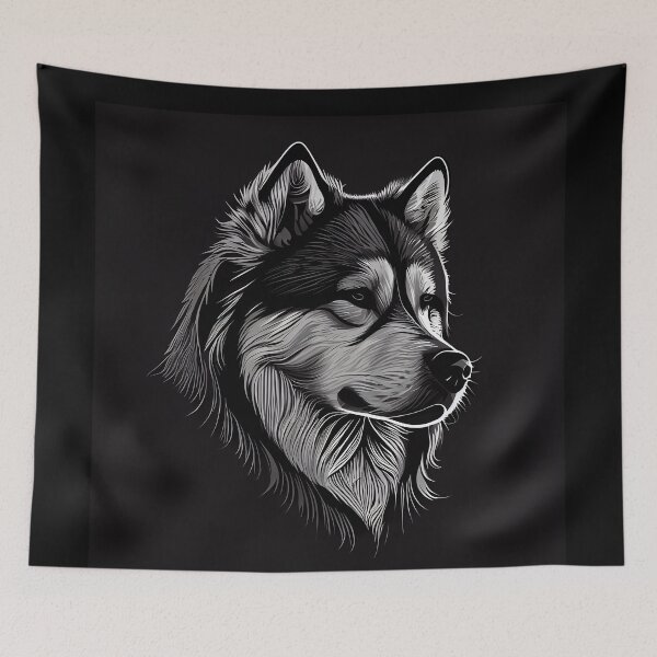 Item preview, The Power of the Alaskan Wilderness: An Alaskan Malamute Dog designed and sold by MimozaStudio.
