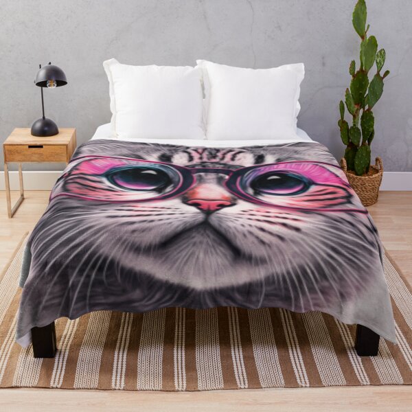 Item preview, Grey Tabby Cat with Glasses designed and sold by RuralGreen.
