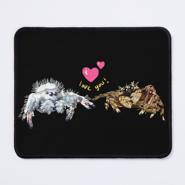 Item preview, Cute Jumping spiders in love. designed and sold by AJPaint.