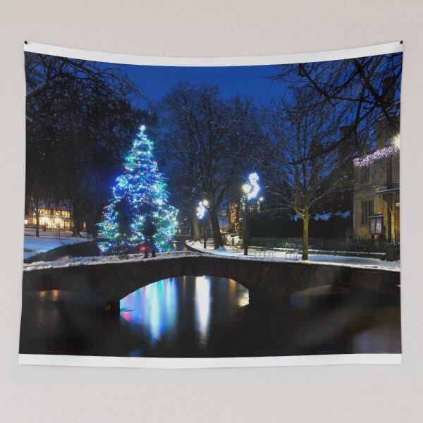 Item preview, Bourton on the Water Christmas Tree Cotswolds designed and sold by AndyEvansPhotos.