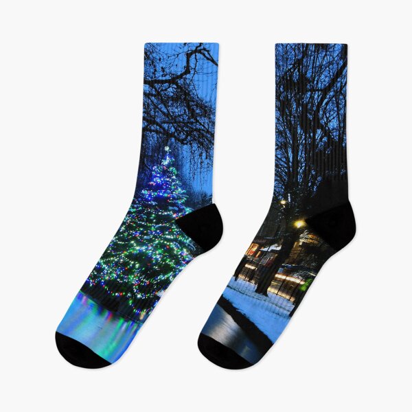 Item preview, Bourton on the Water Christmas Tree Cotswolds designed and sold by AndyEvansPhotos.