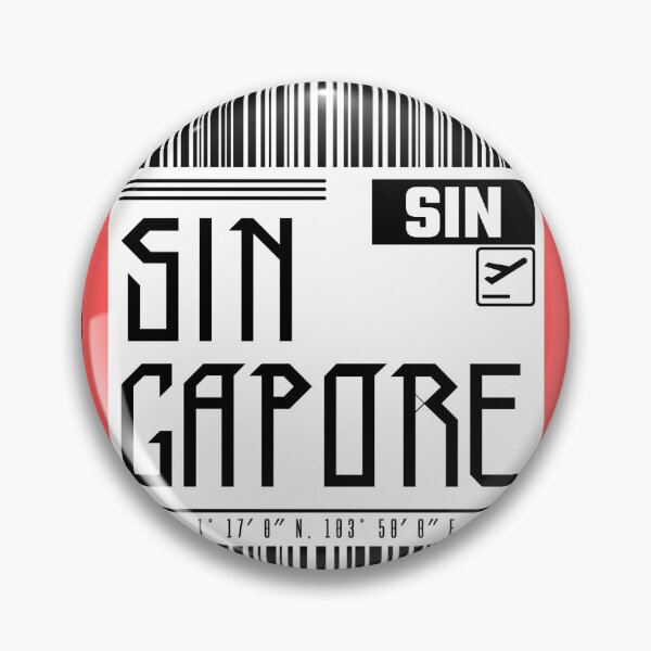 Item preview, Singapore boarding pass tag designed and sold by LeddsoDello.