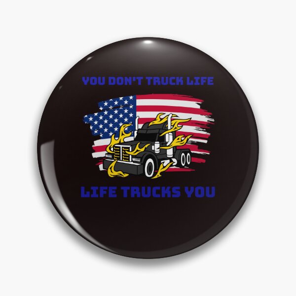 Item preview, Camionero estadounidense, no transportas la vida, la vida te transporta BlkB designed and sold by TeamsterLife.