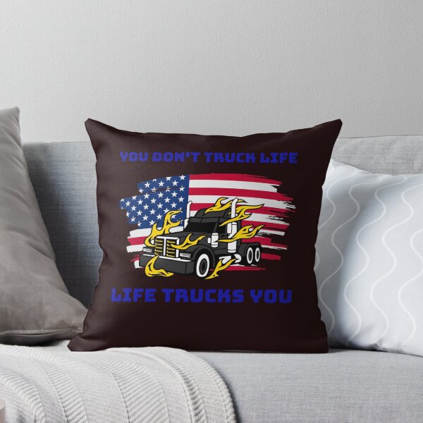 Artikelvorschau, Amerikanischer Trucker, Sie transportieren kein Leben, das Leben transportiert Sie BlkB entworfen und verkauft von TeamsterLife.