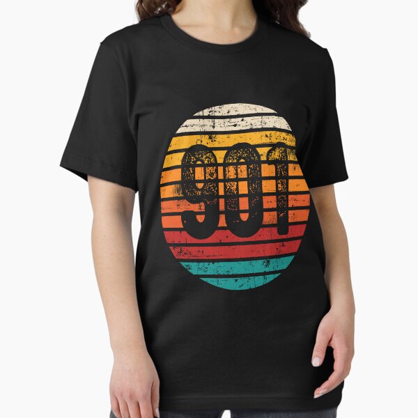 Item preview, Distressed Vintage Sunset 901 Area Code designed and sold by Gold Wings Tees.