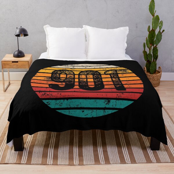 Item preview, Distressed Vintage Sunset 901 Area Code designed and sold by Gold Wings Tees.