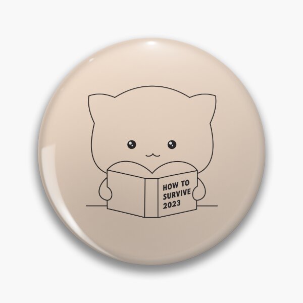 Item preview, Surviving 2023 With Mochi Cat (Black Strokes Edition) designed and sold by munochill.