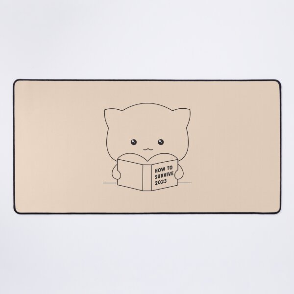 Item preview, Surviving 2023 With Mochi Cat (Black Strokes Edition) designed and sold by munochill.