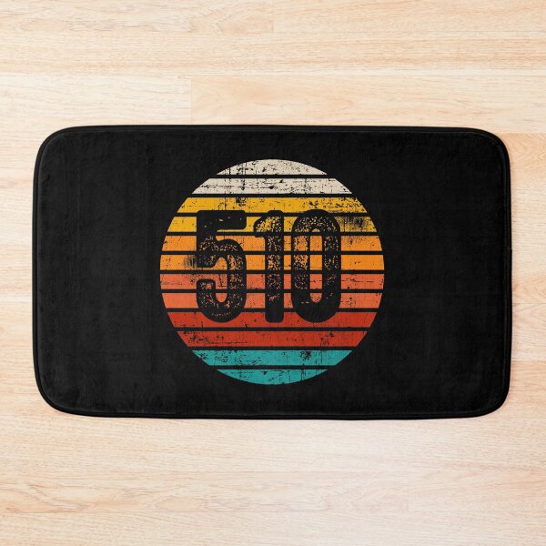Item preview, Distressed Vintage Sunset 510 Area Code designed and sold by Gold Wings Tees.