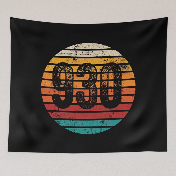 Item preview, Distressed Vintage Sunset 930 Area Code designed and sold by Gold Wings Tees.