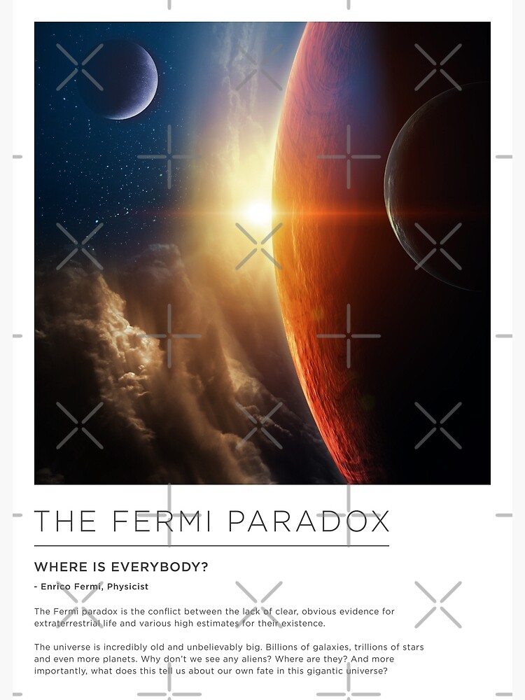 Póster «la Paradoja De Fermi ¿dónde Están Todos Infografía Científica