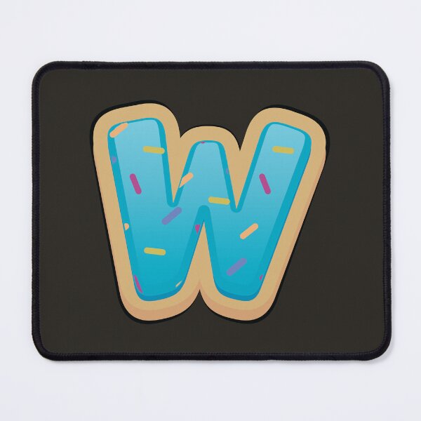 Item preview, Alphabet letter w donut typography designed and sold by Donutlovers.