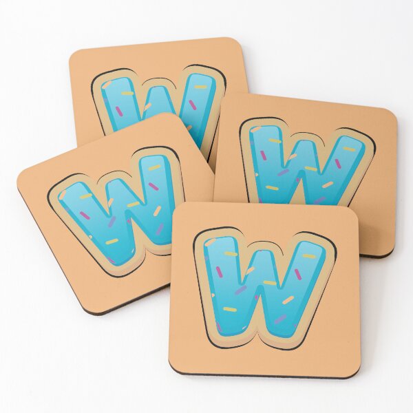 Item preview, Alphabet letter w donut typography designed and sold by Donutlovers.