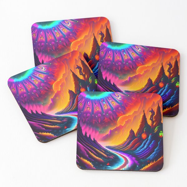 Item preview, Psychedelic Color Game 1 (AI Dream) designed and sold by Xulutions.