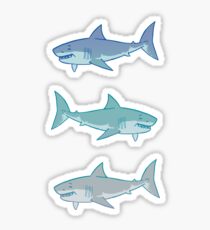 Große weiße Shorks Sticker