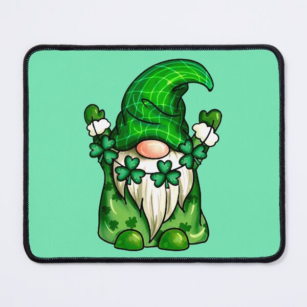 Item preview, green gnome with a clover pendant designed and sold by si3iy.