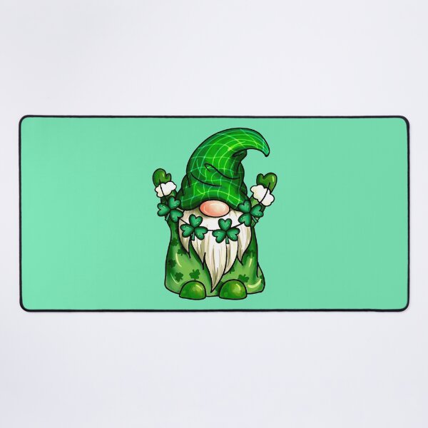 Item preview, green gnome with a clover pendant designed and sold by si3iy.
