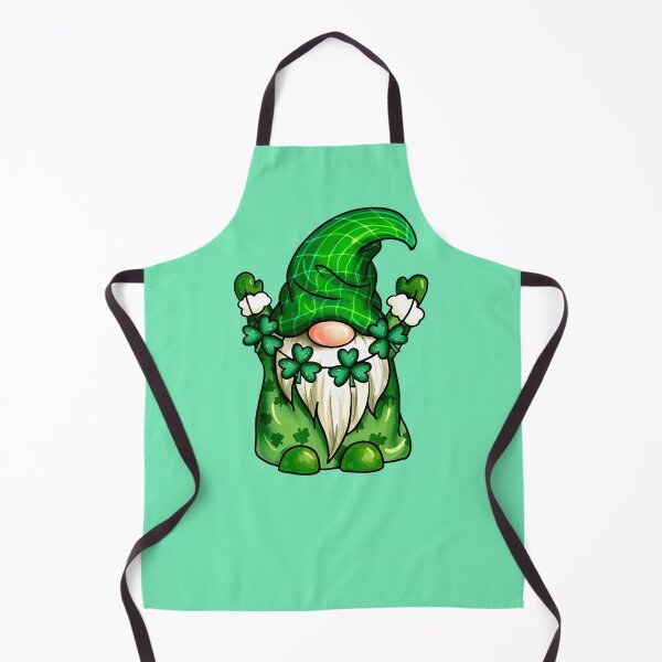 Item preview, green gnome with a clover pendant designed and sold by si3iy.