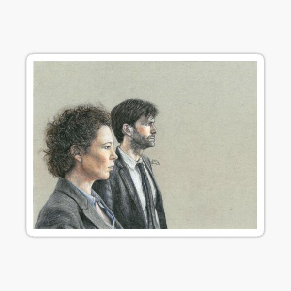 Item preview, David Tennant and Olivia Colman  designed and sold by Millie Oldham.