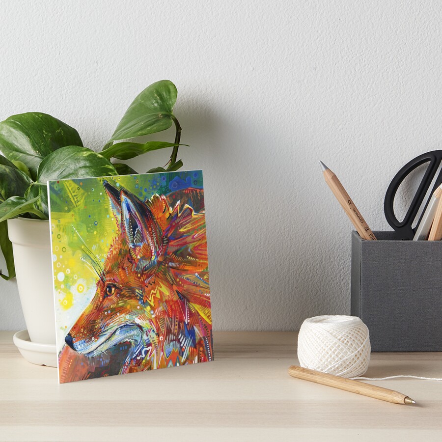 Red Fox Painting - 2012 Art Board Print