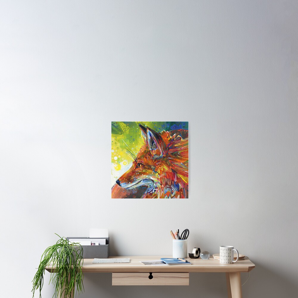Red Fox Painting - 2012 Poster
