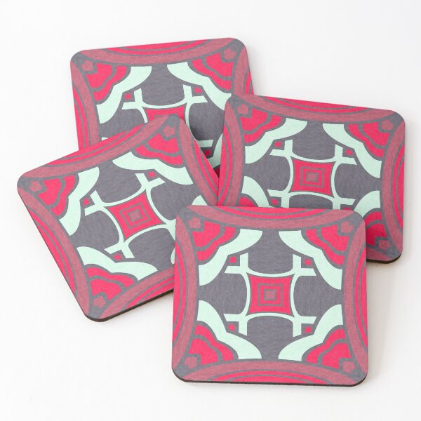 Item preview, Behind the magenta curtain, geometric abstraction designed and sold by aapshop.