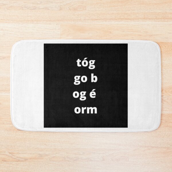 Item preview, tóg go bog é orm (take it easy on me)- Black designed and sold by fishpressink.
