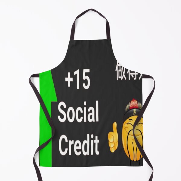 Item preview, social credit score meme designed and sold by Shrewd Mood.