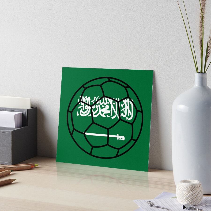 Saudi Green Falcons Art Board Print for Sale by Playful-Shop