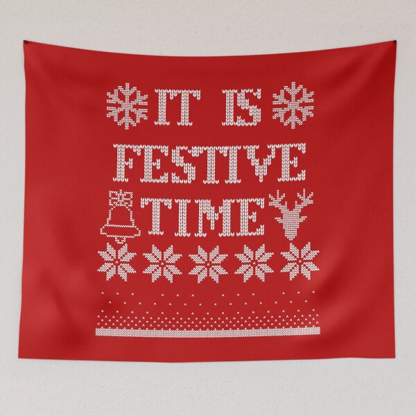 Item preview, It is Festive Time on Red designed and sold by LoloTrends.