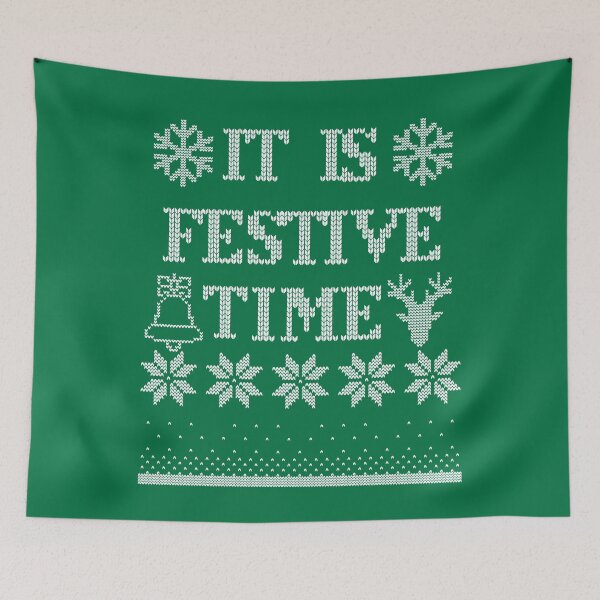 Item preview, It is Festive Time on Green designed and sold by LoloTrends.