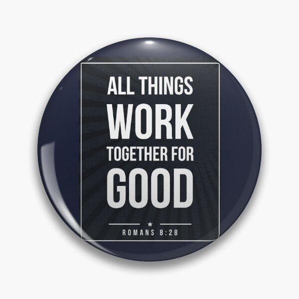 Item preview, Romans 8:28 quote Subway style (white text on black) designed and sold by Dpe1974.
