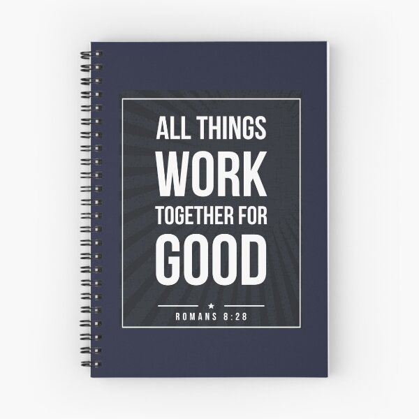Item preview, Romans 8:28 quote Subway style (white text on black) designed and sold by Dpe1974.