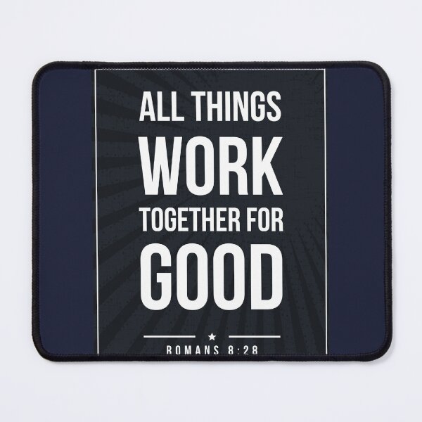 Item preview, Romans 8:28 quote Subway style (white text on black) designed and sold by Dpe1974.