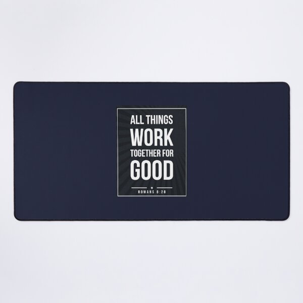 Item preview, Romans 8:28 quote Subway style (white text on black) designed and sold by Dpe1974.