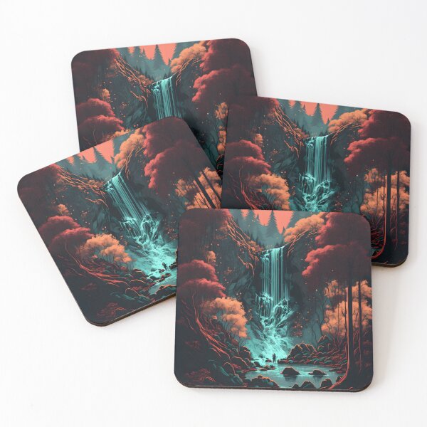 Item preview, waterfall in the forest designed and sold by randrdesign.