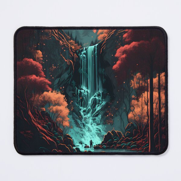 Item preview, waterfall in the forest designed and sold by randrdesign.