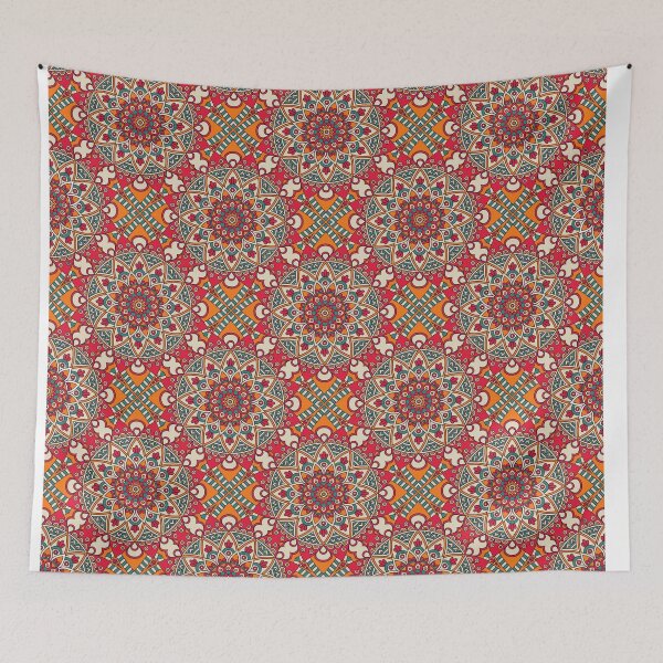 Item preview, The line Art _ Colorful Rangoli Edition designed and sold by AI-Collections.