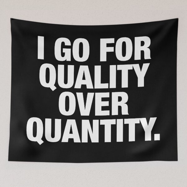 Item preview, Wednesday Addams Quote Quality Over Quantity designed and sold by FandomPlanet.