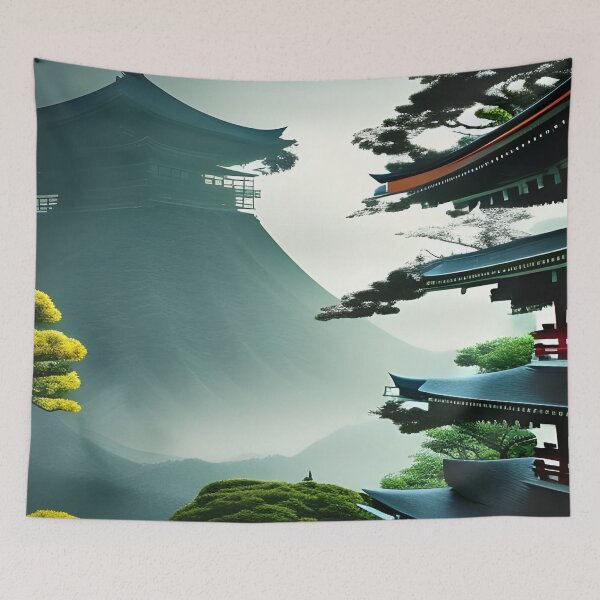 Item preview, Japanese temple on the hill designed and sold by brandway.